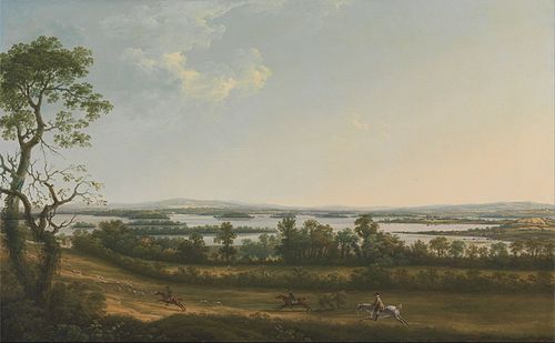 Lough Erne from Knock Ninney, with Bellisle in the distance, County Fermanagh, Ireland, 1771, Thomas Roberts