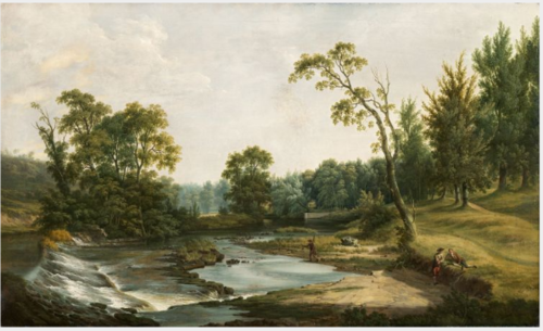 The Weir in Lucan House Demesne, 1774, Thomas Roberts