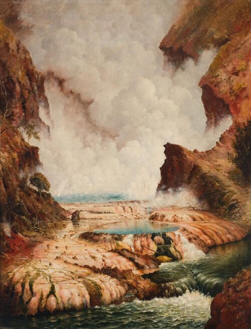 Champagne Falls, Wairapa Gorge, 1891, Thomas Ryan