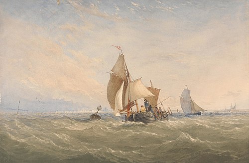 Off to the Fishing Grounds, 1855, Thomas Sewell Robins