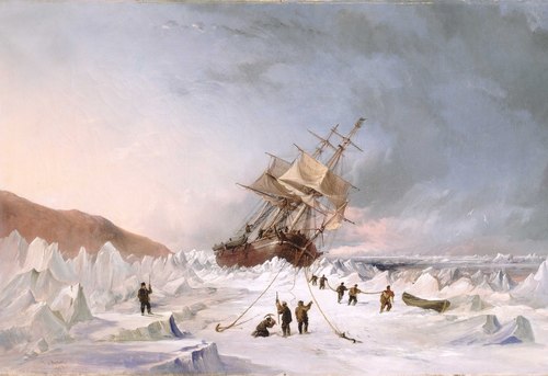 HMS 'Assistance' in the ice, 1853, Thomas Sewell Robins