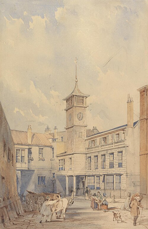 Courtyard of an Inn on the Thames, , Thomas Shotter Boys