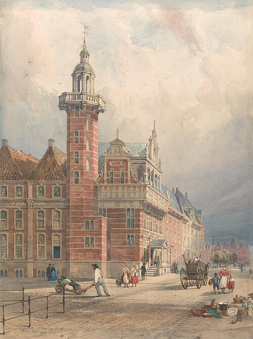 Hotel de Ville, Hague, 1859, Thomas Shotter Boys