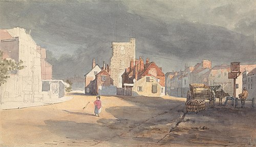 Street Scene at Stratford by Bow, , Thomas Shotter Boys