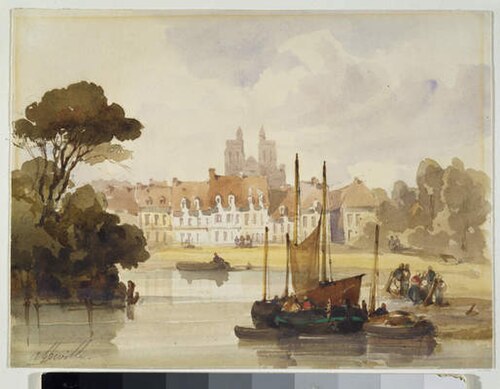 A View Of Abbeville, 1840, Thomas Shotter Boys