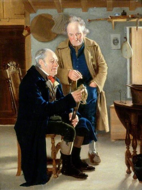 Examining the Sword, 1822, Thomas Sword Good