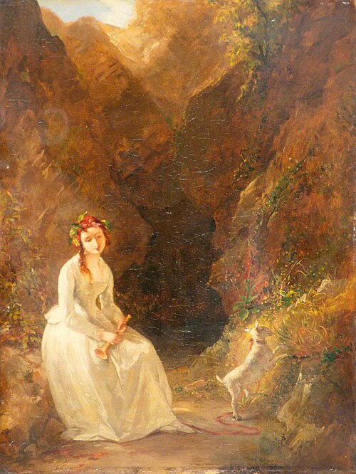 'Maria' from Laurence Sterne's 'Tristram Shandy', 1841, Thomas Uwins