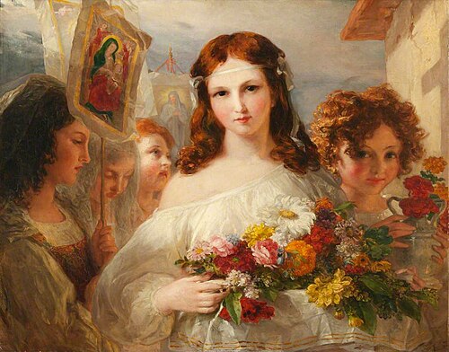 Flower Girls of Naples, 1831, Thomas Uwins