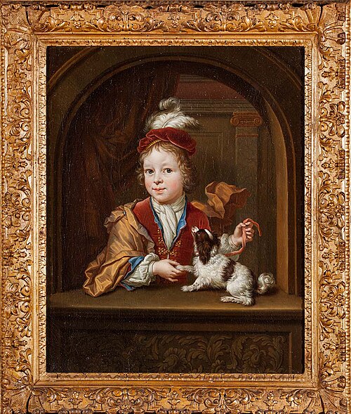 Jongen met hond, 1716, Thomas van der Wilt