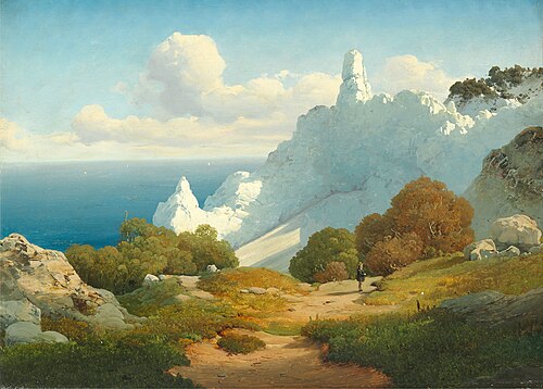View of Sommerspiret, Møn's Cliff, , Thorald Brendstrup