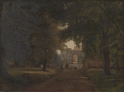 Outside Ariccia, 1882, Thorald Brendstrup