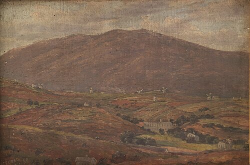Landscape near Sétúbal, Portugal, 1839, Thorald Brendstrup