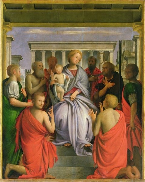 Madonna and Child and Saints, 1515, Bramantino