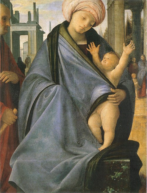 Madonna and child with donor, 1503, Bramantino