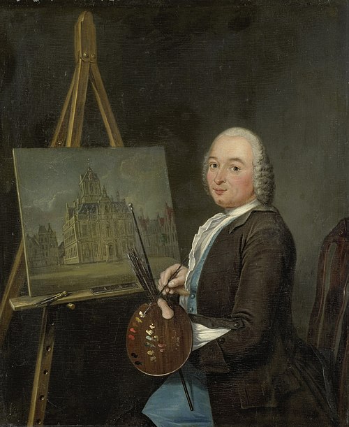 Portrait of Jan ten Compe, Painter and Art Dealer in Amsterdam, 1751, Tibout Regters