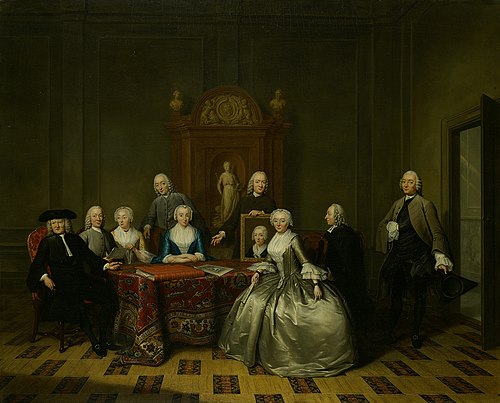 Jan de Bosch and his family, 1754, Tibout Regters