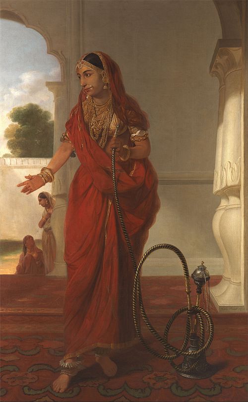 A Woman of the Court at Faizabad, India, 1772, Tilly Kettle
