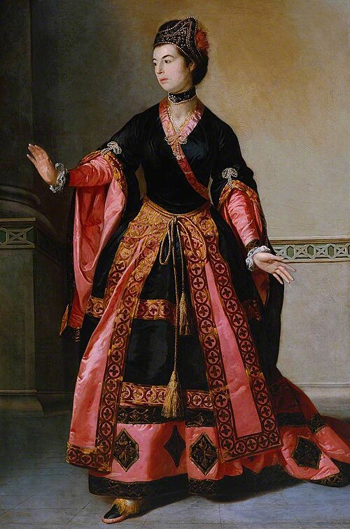 Mrs Yates as Mandane in ‘The Orphan of China’, 1765, Tilly Kettle