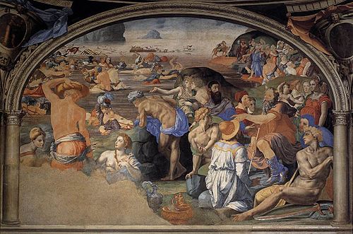Crossing of the Red Sea, 1540, Bronzino