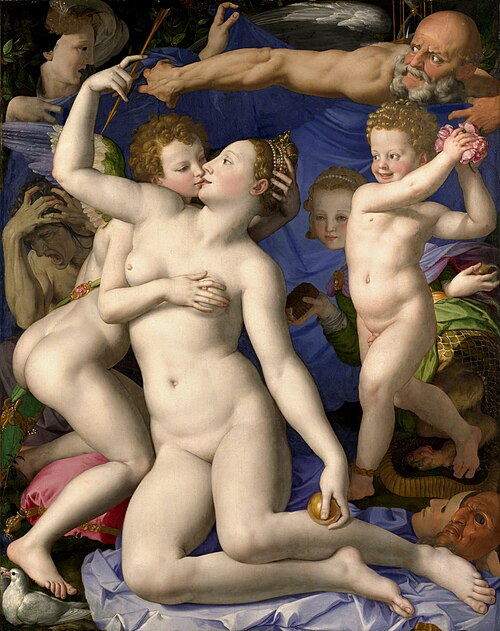 Allégorie du triomphe de Vénus, 1545, Bronzino