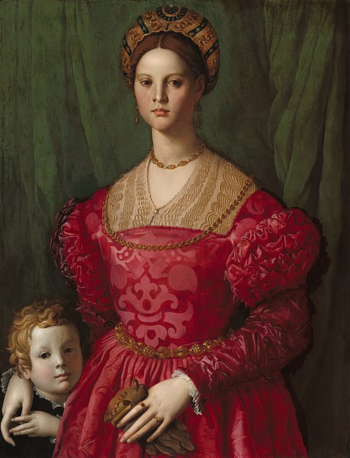 A Young Woman and Her Little Boy, 1540, Bronzino