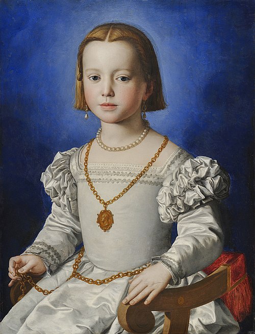 Portrait de Bia de' Medici, 1543, Bronzino