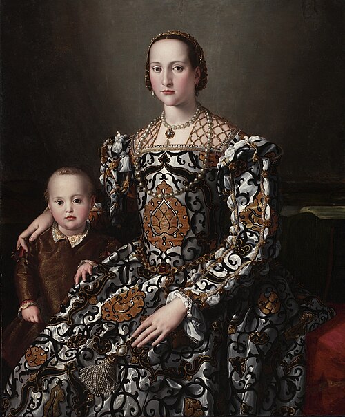 Eleonora of Toledo and Her Son, 1545, Bronzino