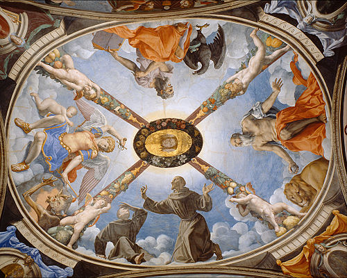 Ceiling of the Chapel of Eleonora of Toledo, 1540, Bronzino