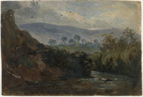 A Stream near Mountains, 1835, William Howis senior