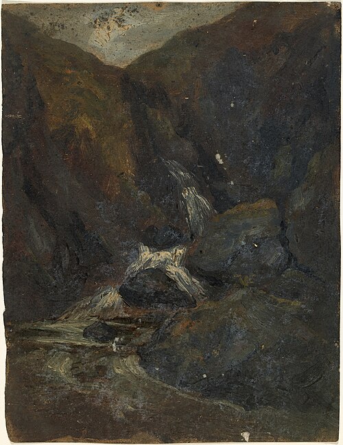 Torc Waterfall, Killarney, County Kerry, 1838, William Howis senior