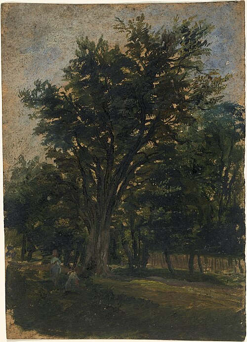 Figures against Trees, 1839, William Howis senior