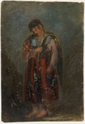 A Connemara Girl, 1842, William Howis senior