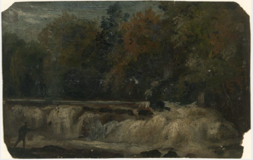 The Salmon Leap, Leixlip, County Kildare, 1842, William Howis senior