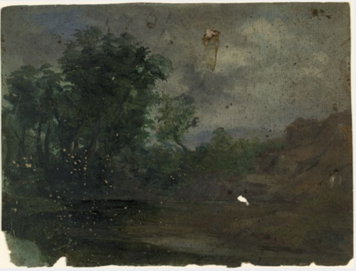 Trees by a Stream, 1842, William Howis senior