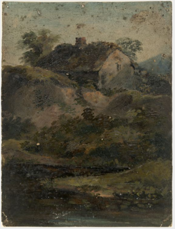 Country Scene with Cottage, 1842, William Howis senior