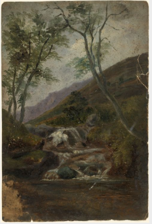 Mountain Waterfall, 1843, William Howis senior