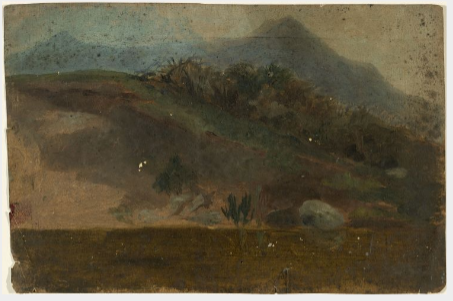Riverbank below the Great and Little Sugarloaf Mountains, County Wicklow, , William Howis junior