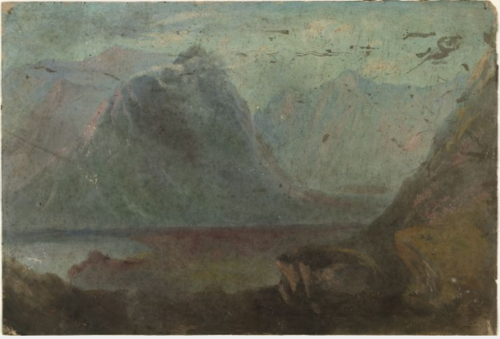 Lake below Mountains, , William Howis junior