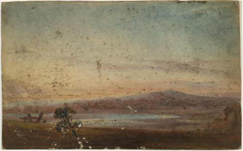 River at Evening, , William Howis junior