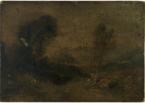 Seated Man by a Road, , William Howis junior