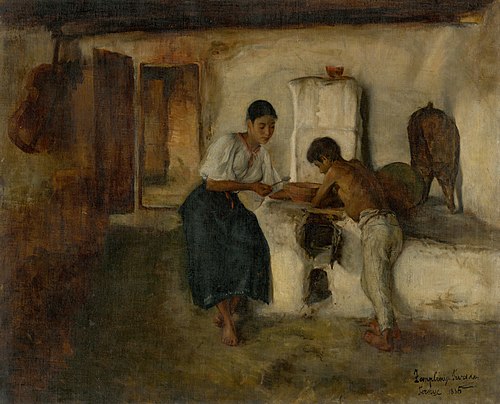 Poor Lunch, 1886, Tivadar Zemplényi
