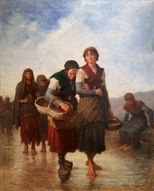 Retour de pêche, 1860, Auguste Feyen-Perrin