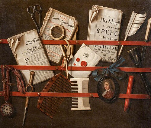 Trompe l'oeil, Letter Rack, 1700, Edwaert Collier