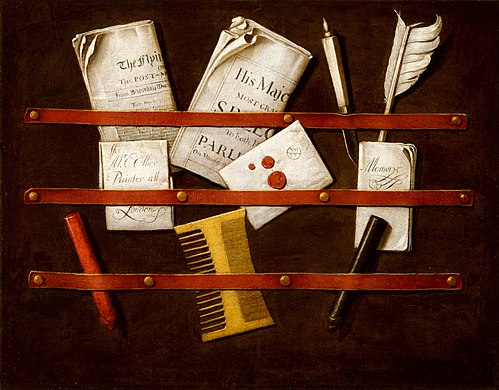 Nature morte, 1696, Edwaert Collier