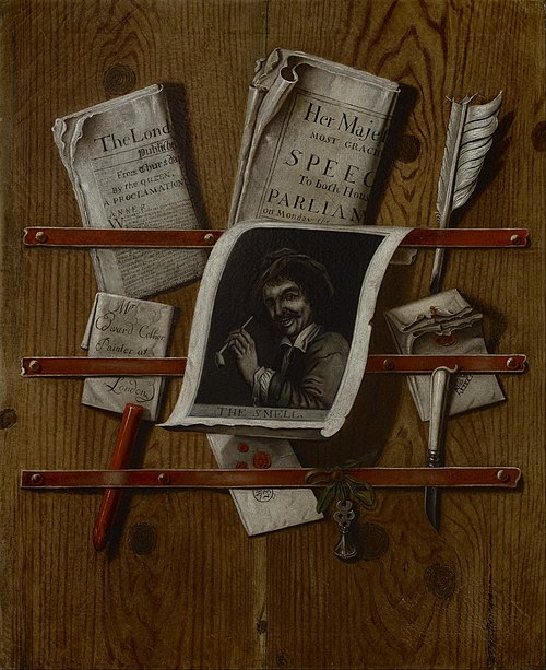 Nature morte : L'Odorat, 1701, Edwaert Collier