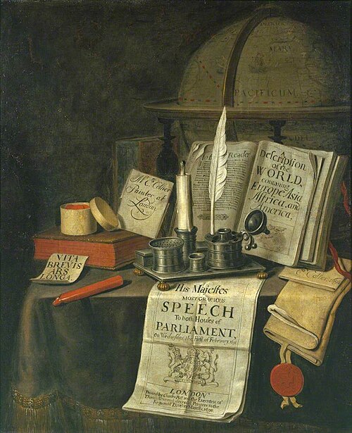 Nature morte, 1699, Edwaert Collier