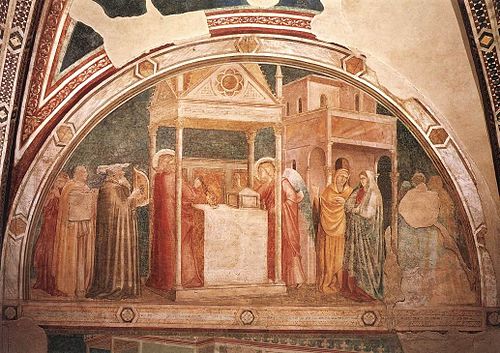 Annunciation to Zacharias, 1320, Giotto