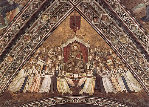 Glorification de saint François, 1334, Giotto