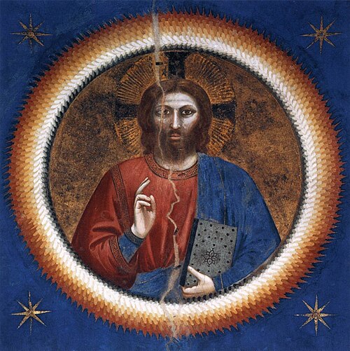 Blessing Christ, , Giotto