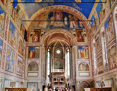 Frescoes in the Scrovegni Chapel, 1310, Giotto